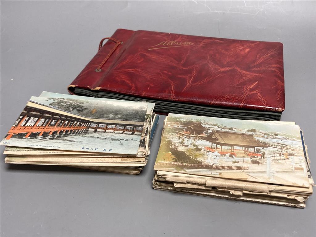 China, Japan and S.E Asia, early 20th century - an album of postcards, including views of the Imperial Summer Palace, and loose postcar